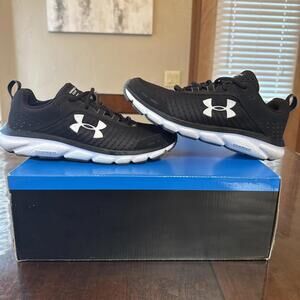 Under Armour Women's 8.5 Shoes UA W Charged Assert 8 Black / White #3021972-001